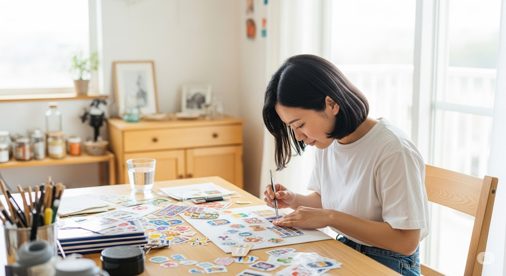 主婦の副業で人気のシール貼りの仕事内容