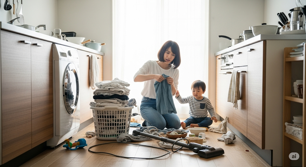 休日家事で潰れる実態