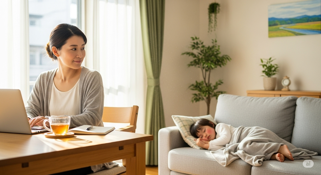 子供の急な体調不良にも対応しやすい点