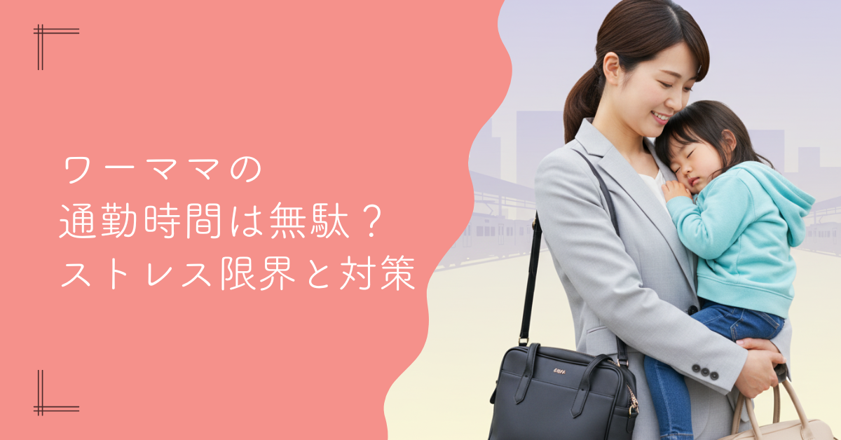 もう嫌…ワーママの通勤時間は無駄？ストレス限界と対策